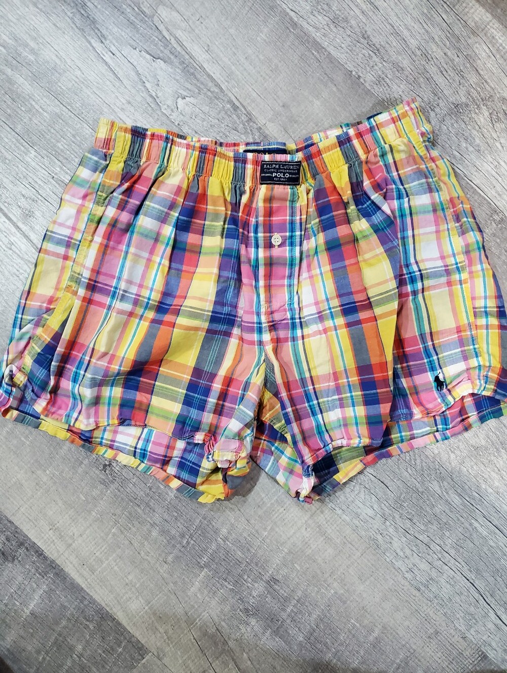 Ralph Lauren Multicolor Plaid Mens Boxers
